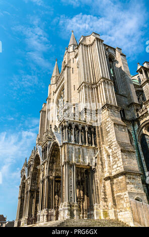 Cattedrale di Nostra Signora di Chartres in Francia Foto Stock