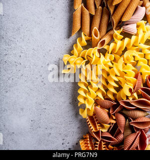 Colorati assortiti pasta italiana Foto Stock