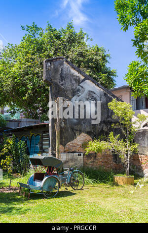 Esposizione di strada in Thailandia del museo elementare. Foto Stock