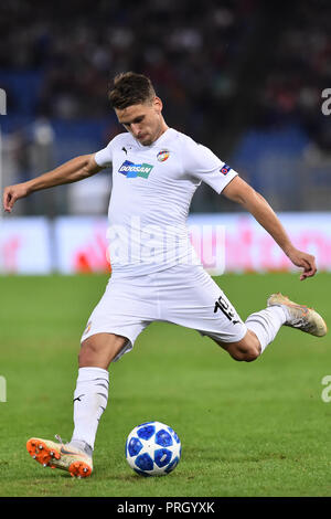 Roma, Italia. 03 ott 2018. Champions League secondo round-Roma vs Viktoria Plzen-Olimpic Stadium-Rome 02-10-2018 nella foto Jan Kovarik Foto fotografo01 Credit: Indipendente Agenzia fotografica/Alamy Live News Foto Stock