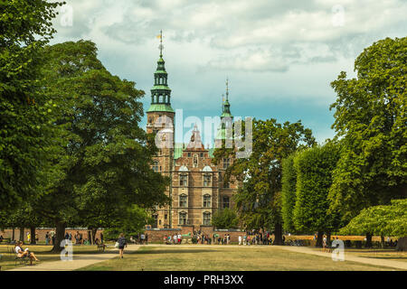 Il Castello di Rosenborg a Copenaghen Foto Stock