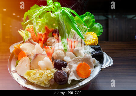 Il Suki Hotpot Shabu realistico fake decorazione alimentare Foto Stock