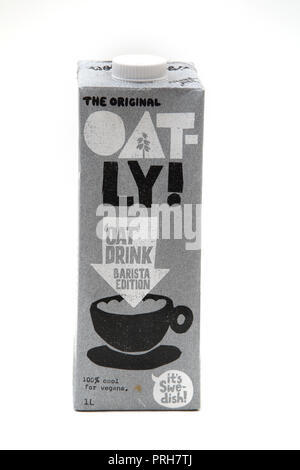 L'originale Oatly Barista Edition alternativa al latte Foto Stock