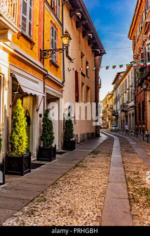 Italia Piemonte Vercelli Via Verdi Foto Stock