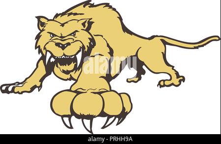 Tiger personaggio dei fumetti. Illustrazione Vettoriale. Illustrazione Vettoriale