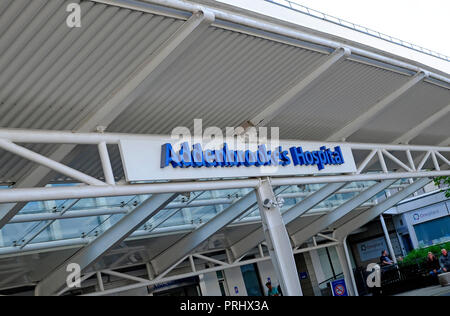 Di Addenbrooke, Cambridge University Hospital, Inghilterra Foto Stock