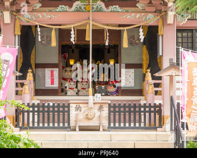 Tokyo Giappone. Settembre 10, 2018. Vista del Imado Jinja (tempio) in Asakusa, Tokyo. Foto Stock