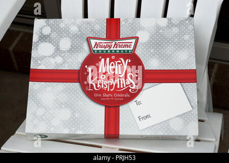 Krispy Kreme Merry Krispymas ciambelle di Natale Foto Stock