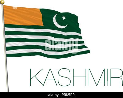 Bandiera del Kashmir, illustrazione vettoriale Illustrazione Vettoriale