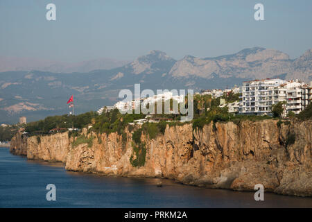 Spettacolare costa sulla Costa turchese in Antalya, Turchia Foto Stock