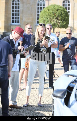 Jodie Kidd visto presso il Palazzo di Blenheim e Classic Supercar Show a giudicare la Pirelli il prestigio e la concorrenza delle prestazioni con: Jodie Kidd dove: Woodstock Oxfordshire, Regno Unito quando: 02 set 2018 Credit: Michael Wright/WENN.com Foto Stock