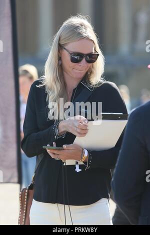 Jodie Kidd visto presso il Palazzo di Blenheim e Classic Supercar Show a giudicare la Pirelli il prestigio e la concorrenza delle prestazioni con: Jodie Kidd dove: Woodstock Oxfordshire, Regno Unito quando: 02 set 2018 Credit: Michael Wright/WENN.com Foto Stock