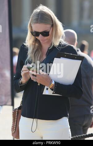 Jodie Kidd visto presso il Palazzo di Blenheim e Classic Supercar Show a giudicare la Pirelli il prestigio e la concorrenza delle prestazioni con: Jodie Kidd dove: Woodstock Oxfordshire, Regno Unito quando: 02 set 2018 Credit: Michael Wright/WENN.com Foto Stock