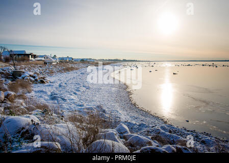 Inverno in Svezia Foto Stock