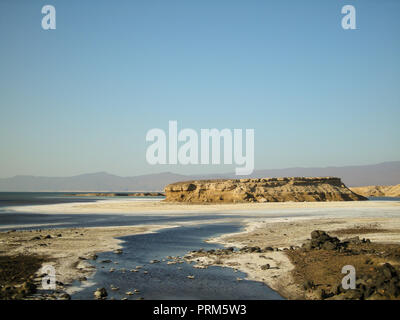 Il lago Assal (Salt Lake) Dijbuti Foto Stock