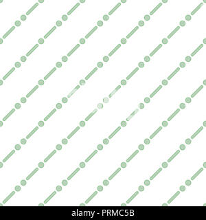 Abstract seamless sfondo con strisce verdi e circoli Foto Stock