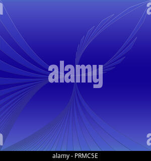 Abstract sfondo blu con pattern / strisce Foto Stock