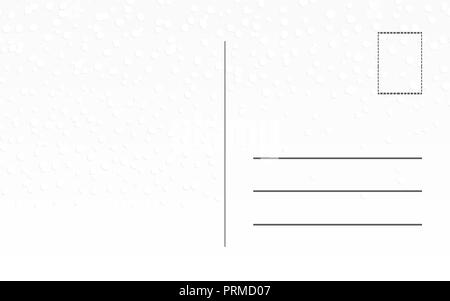 Vintage vecchia cartolina design con la neve. Biglietto di auguri retro modello per vacanze invernali Illustrazione Vettoriale