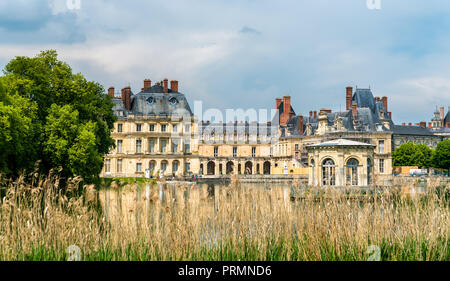 Chateau de Fontainebleau, uno dei più grandi francese palazzi reali. Foto Stock