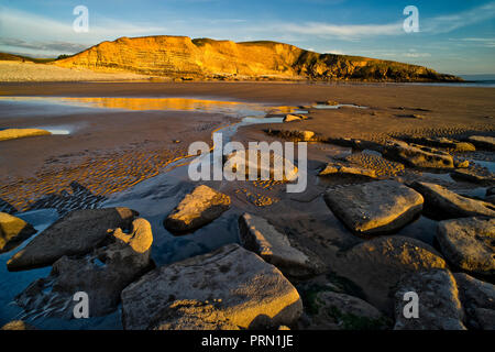 Dunraven Bay, Southerndown, nel Vale of Glamorgan, Galles del Sud (3) Foto Stock