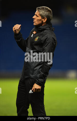 Glasgow, Scozia. Mercoledì 3 ottobre 2018. Rapid Wein manager Dietmar KŸhbauer prende parte ad un allenamento della squadra davanti a loro Europa League Giornata 2 partita contro il Glasgow Rangers a Ibrox Stadium di Glasgow, Scozia Mercoledì 3 Ottobre 2018 2018. Foto di Andy Buchanan Credito: Andy Buchanan/Alamy Live News Foto Stock