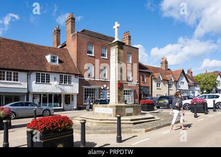 War Memorial, Church Hill, Midhurst, West Sussex, in Inghilterra, Regno Unito Foto Stock