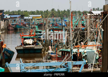 Sekinchan villaggio di pescatori, la Malaysia peninsulare. Foto Stock