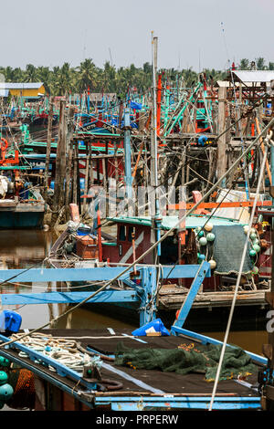 Sekinchan villaggio di pescatori, la Malaysia peninsulare. Foto Stock