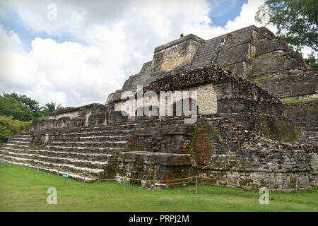 Belize, America Centrale Belice, Altun Ha Tempio. Foto Stock