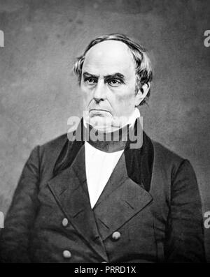 DANIEL WEBSTER (1782-1852), uomo politico americano, avvocato e oratore Foto Stock