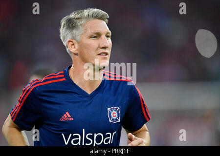 Addio partita Bastian SCHWEINSTEIGER, stadio Allianz Arena di Monaco di Baviera, Germania Foto Stock