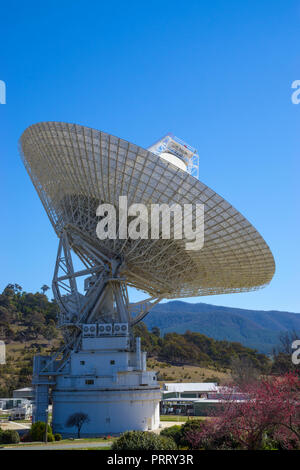 Deep Space Station 43 è un radio telescopio a Canberra Deep Space complesso di comunicazione a Canberra Deep Space Communication Complex, atto Foto Stock