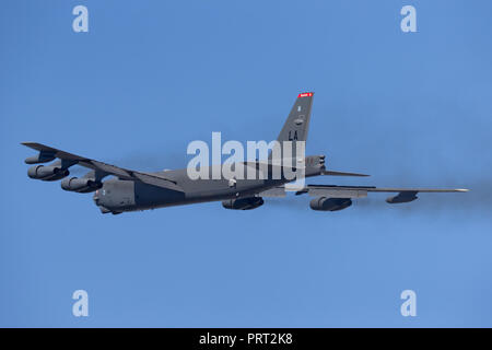 United States Air Force (USAF) Boeing B-52H Stratofortress bombardiere strategico di aeromobili (61-0012) da Barksdale Air Force Base. Foto Stock