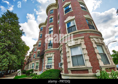 Boston edifici di interesse storico nel centro cittadino lungo il sentiero della libertà Foto Stock
