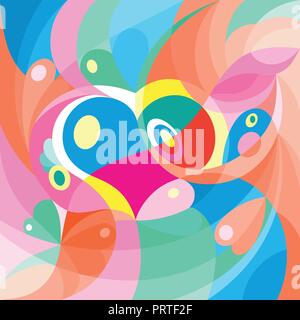 Valentines Day card Abstract web design vettore sfondo amore cuore Illustrazione Vettoriale