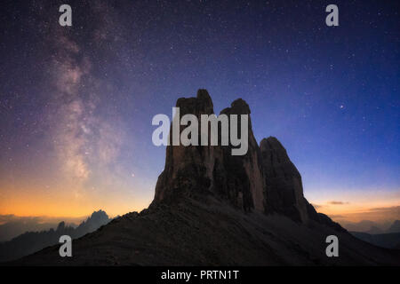Tre Cime di Lavaredo Foto Stock