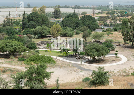 Kursi Parco Nazionale a Golan, Israele Foto Stock