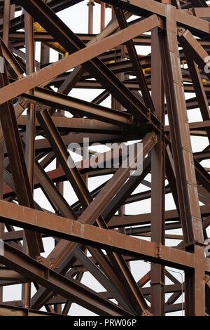 Acciaio strutturale nel quadro dipinto constructioni Foto Stock