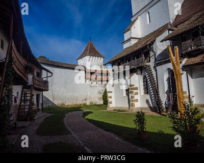 Harman chiesa fortificata vicino a Brasov in Romania Foto Stock