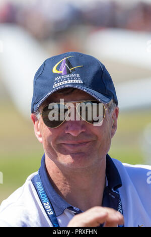 British pilota acrobatico Mark Jefferies. Foto Stock