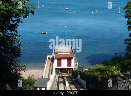 Babbacombe Cliff Railway,Torquay Foto Stock