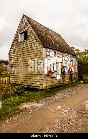 Villaggio   Monhegan Island, Maine, Stati Uniti d'America Foto Stock