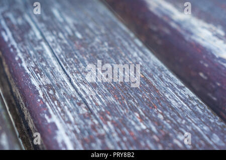 La texture del dipinto shabby panche di legno fatto di schede, close up, grunge background Foto Stock