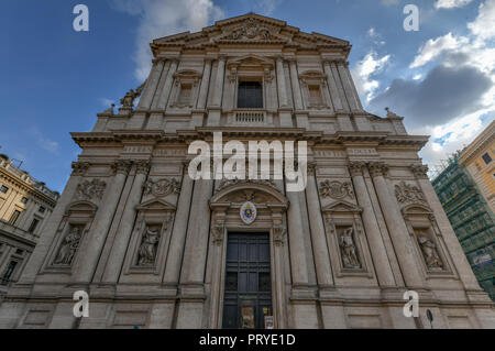 Chiesa barocca Basilica di Sant'Andrea della Valle a Roma, Italia. Foto Stock
