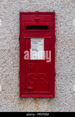 GR UK postbox Foto Stock