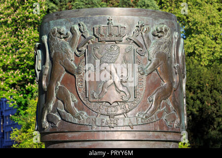 Il monumento delle armate (e) disarmati combattenti della resistenza contro la Germania nazista durante la Seconda Guerra Mondiale di Liegi, in Belgio Foto Stock