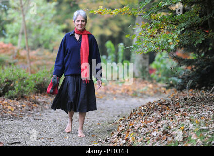 Cantante americana, compositore e musicista Joan Baez, qui al "Chateau de Canisy" castello nel nord-ovest della Francia (2009/10/28) *** Caption locale *** Foto Stock
