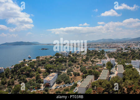 Costa di Platja D'en Bossa Foto Stock