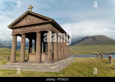 Harris mausoleo sull isola di Rum Foto Stock