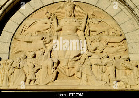 Dettagli della Basilica di Sainte-Anne de Beaupré Foto Stock